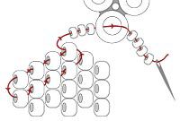 Diagram of beading pattern